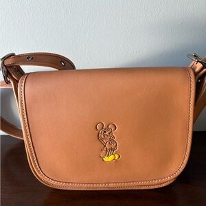 NWT Coach Disney Mickey Saddle Purse